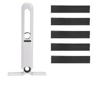 Handheld Self-Squeeze Mini mop,Portable Lazy Hand Wash-Free Strong Absorbent Wet & Dry Use, Cleaning Kit for Kitchen Bathroom Tableware Desktop Glass (5 Cotton Heads,White)