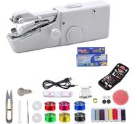 Handheld Sewing Machine, Pureutil Mini Handheld Sewing Machine, Mini Portable Kits for Quick Stitching and Home DIY, Travel,Easy to use (white)