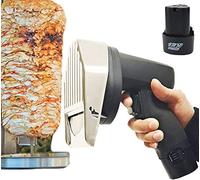 Handheld Shawarma Kebab Slicer, 80W Professional Cordless Roast Meat Cutting Machine Gyro Knife,Silent, 60Kg/H,Easy To Clean For Lamb, Pork, And Chicken, LJJY-KK