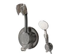 Handheld Shower Head Holder, Rotatable No-Drill Mount, Ergonomic Adjustable Wand Bracket, Strong Suction Cup Design for Apartment, Hotel, Dorm, and Bathroom Use, 7.09x2.95x2.17 inches