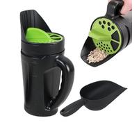 Handheld Spreader, 2.5L Adjustable Shake Dispenser with Shovel, Multi-Purpose Salt Spreader for Iced Melt, Lawn, Garden, and Snow Removal (7.09x5.51x12.99 inches)