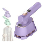 Handheld Steam Iron with Anti-Scalding Base, 2025 New Portable Steamer for Clothes, 2-in-1 Steamer and Irons, 180° Swivel Handle, 1000w Fast Heating in 5 Seconds (Purple #1)