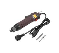 Handheld straight-shank electric screwdriver equipped with 2 screwdriver bits and a practical tool kit 2025