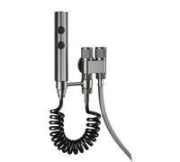 Handheld Toilet Bidet Faucet Rain Sprayer Stainless Steel Dual Button Bidet Sprayer Set Handheld Sprayer Shower Self-Cleaning(Gun Grey Package B)