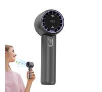 Handheld tragbarer Lüfter, tragbarer Handheld -, Leistungsstarker Hochgeschwindigkeits-Handlüfter mit digitalem Display, Multifunktionales Kühlgerät im Freien, Strandzubehör für Väter, Innen- un