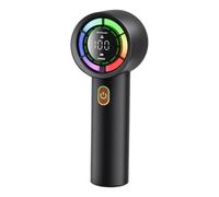 Handheld Turbo Fan - Adjustable LED Display Air Cooler, Rechargeable Personal Cooling Device, High Speed Portable Ventilator, Compact Travel Comfort Accessory | Powerful Airflow For Men, Women,