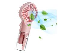 Handheld Water Mist Portable Fan - Rechargeable Mini Travel With Long Battery Life and Tank Design for Indoor Use