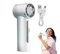 Handheld Wind Fan, Strong Wind Fan, 1,38 x 1,57 in Personal Hand, Authentic Quiet Motor, Powerful Airflow Output for Weddings, Makeup, Sports, Travel, Outdoor Activities