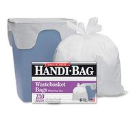 Handi-Bag HAB6FW130 Super Value Pack, 8 galones, 0.6 mil, 22 x 24, blanco (caja de 130)