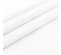 Handi Stitch Tela Punto de Cruz Blanca (18 Hilos) 1 x 1,5m - Tela Panama Punto de Cruz Reserva Clásica - Tela Aida de Algodón Gran Tamaño para Bordado, Costura, Manualidades