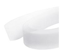 Handi Stitch Tela Trenzado de Crin Poliéster Blanco - 45,72 m - Rollo Tul Blanco para Vestidos Formales, Dobladillo, Costura, Manualidades, Bodas y Fiestas de Disfraces o Bailes