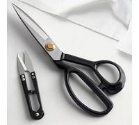 Handi Stitch Tijeras Costura Profesional y Cortahilos - Tijera Costurera Acero Inoxidable 20 cm - Tijera de Tela para Cortar Telas Cuero Alteraciones - Tijeras Sastre Profesional