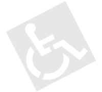 Handicap Parking Stencil, Silicone Parking Lot Logo, 44.09 x 40.94 pulgadas, plegable y flexible, construcción gruesa, símbolo de silla de ruedas para pavimentación