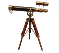 Handicrafts de EE. UU. 1915 Doble Barel Victoriano Londres Telescopio coleccionable D?