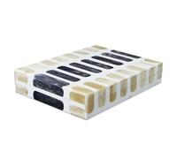 Handicrafts Home Caja decorativa hecha a mano con patrón de pastelería, organizador de almacenamiento, centro de mesa, recuerdos de recuerdos, decoración del hogar, caja del tesoro de estilo bohemio,