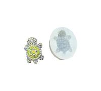 Handicraftsman Crystal Shrimp Money Testudine Fundido para chocolate, jabón, colofonia, manualidades, decoración para hornear y producciones hechas a mano, elastómero resistente calor, resina jabón