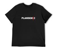 HANDINGMIAO Plandemic Conspiracy Virus Lock Down Social Distance Mens Cotton Tshirt Size 3XL