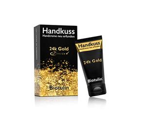 Handkuss - Crema de manos con oro 24k - Complejo Biotulin - Serum facial antiarrugas para mujer y hombre - Ácido Hialuronico - Ingredientes Antiedad y Antiarrugas