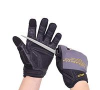 HANDLANDY Guantes de trabajo para hombre, guantes mecánicos resistentes a cortes de nivel 3, guantes de seguridad resistentes a desgarros y abrasión para el trabajo (grande)