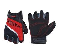 HANDLANDY Guantes de Trabajo sin Dedos para Hombres, Guantes de Trabajo de Medio Dedo con Agarre Que absorben los Golpes, Transpirables, Uwrist TPR anticolisión para Hombres y Mujeres (Grande)