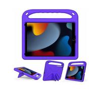 Handle Portable Eva Shock-proof Case with Triangular Stand for For Ipad 10.2 2021 / 2020 / 2019 (Purple)