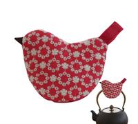 Handle Protector, Bird Shape Lid Cover, Cotton Utensil Grip, Soft Quilted Texture, Thermal Protection Management Tool, Kitchen Products, Compact Size Decorative Pattern Restaurant Cooking
