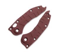 Handle scales Lex Custom International Microtech Auto Stitch Ti Scales - Cerakote Cranberry Frost