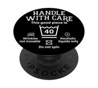 Handle with Care This Good Piece Is 40 Años 40 Cumpleaños PopSockets PopGrip Adhesivo