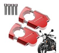Handlebar Clamp, Handle Bar Riser, 2.75inch Comfort Aluminum Alloy Clamp, Cycling Equipment for Riders, Outdoor Adventures, Family & Friends, Wrists, Arms, and Back, Silver