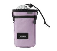 Handlebar Drink Bag, Insulated Waterproof Cup Holder, 6,30 x 3,54 x 3,54 in Portable Beverage Container with Ergonomic, Travel Beverage Sack for Camping and Travel, Purple and Grey
