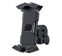 Handlebar Phone Mount - Bicycle Phone Holder | 360° Rotation Shockproof Mobile Holder for Motorcycle Handlebar | Silicone Anti-Slip Motocross Navigation Cradle, Adjustable Motocross Mount Cradle