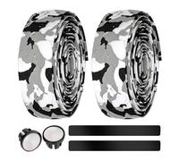 Handlebar Tape - EVA Shock-Absorbing Grip, EVA Handlebar Tape with Adhesive Strips and Elastic Plug | Shock-Absorbing Bicycle Handlebars Wrap | for Road Cycling, Comfort, Vibration Damping, Easy Insta