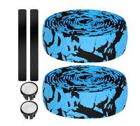 Handlebar Tape - EVA Shock-Absorbing Grip, EVA Handlebar Tape with Adhesive Strips and Elastic Plug | Shock-Absorbing Bike Wrap | for Road Cycling, Comfort, Vibration Damping, Easy Install