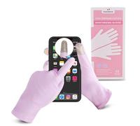 HandLove 12 pares de guantes hidratantes de primera calidad 100% algodón para manos secas y eccema, guantes para dormir durante la noche, guantes para eccema, reutilizables, pantalla táctil, color