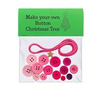 Handmade Button Ornament Kit - Christmas Tree and Snowman Craft Set, Creative DIY Decoration for Holiday Cheer, Fun Home Decor | Party Garden Lawn Porch Patio Outdoor