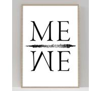 Handmade By Stukk Me We Leadership - Póster de pared con palabras inspiradoras de pensamientos positivos (A0, 841 x 1189 mm)