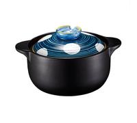 Handmade ceramic clay pot, household kitchen soup(B,4L)