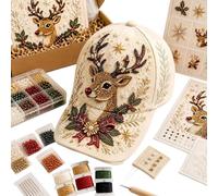 Handmade Christmas Beaded Hat DIY Embroidery Craft Kit