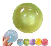 Handmade Coconut Oil Squishy Ball, Super High Moldable Crystal Coconut Oil Stress Ball, Soft and Non-Sticky, Lightweight and Portable (Yellow)
