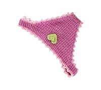 Handmade Crochet Bookmark, Cute Heart Pattern Page Holder, 12 Inch Soft Yarn Stationery, Blend, Vibrant Aesthetic with Crimson Red Finish, Reader Gear for Library and Travel