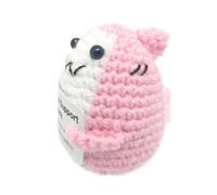 Handmade Crochet Emotional Support Animal | Emotional Support Crochet Animals | Positive Shark Crochet Animals | Positive Crochet Animals With Foagement Card Pequeño Gancho Animal Lovers Keepsake F