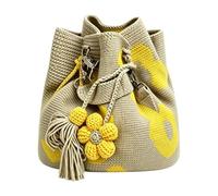 Handmade Crochet Flower Tote | Boho Stylish Handbag | Knit Floral Purse