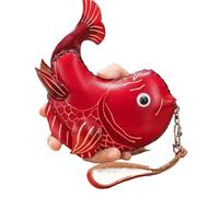 Handmade Cute Cartoon Zipper Wallet for Kids & Students, Green Frog, Talla única