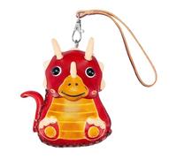 Handmade Cute Cartoon Zipper Wallet for Kids & Students, Red Dragon, Talla única