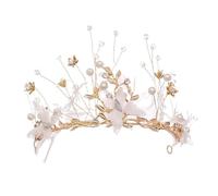 Handmade Feather Bridal Crown - Elegant Headband For European & American Style Weddings, talla única, Agar
