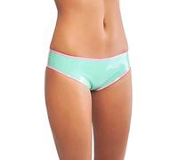 Handmade Female Latex Underwear Beautiful Rubber Panties Lingerie Custom Blue,Azul,XS