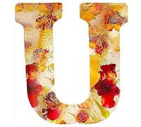 Handmade Floral Resin Night Light, Natural Pressed Flower Letter Lamp, Real Dried Flowers Initial Lights, DIY Floral Letter Name NightLight, Unique Gifts for Birthday Anniversary (Mix color U)