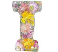 Handmade Floral Resin Night Light, Natural Pressed Flower Letter Lamp, Real Dried Flowers Initial Lights, DIY Floral Letter Name NightLight, Unique Gifts for Birthday Anniversary (Mix color I)