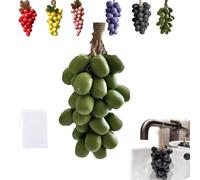 Handmade Grape Cluster Soap on a Rope - Natural Cold Process Bar with Purple Grape Fragrance for Face, Body & Shower, Decorative Bathroom Decor & Gift-Ready Artisan Soap (#2)