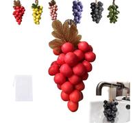 Handmade Grape Cluster Soap on a Rope - Natural Cold Process Bar with Purple Grape Fragrance for Face, Body & Shower, Decorative Bathroom Decor & Gift-Ready Artisan Soap (#4)